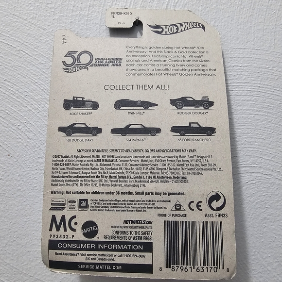 Hot Wheels 50th Anniversary 65 Ford Ranchero - Picture 4 of 4